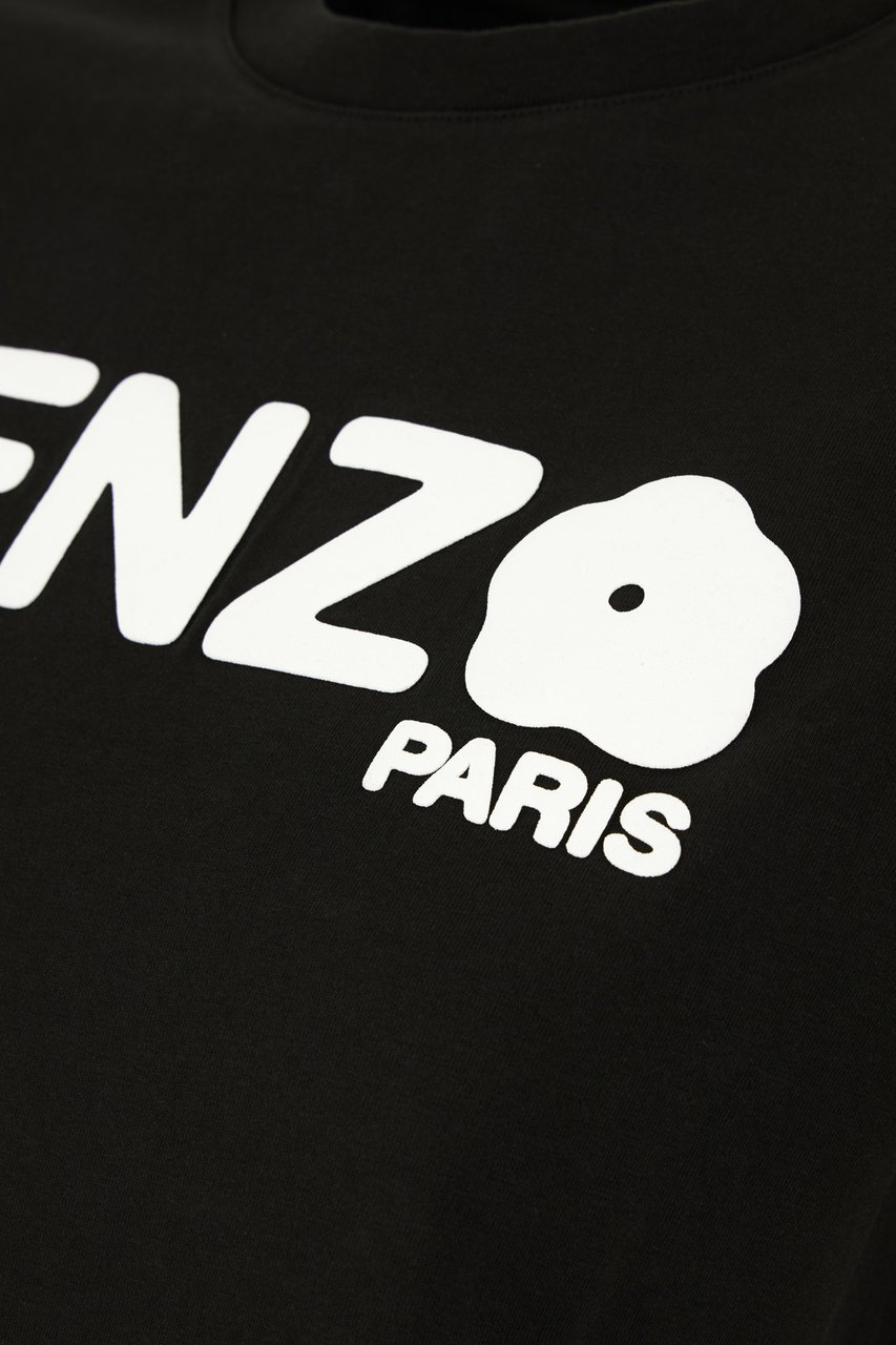 Kenzo Kenzo Black cotton t-shirt Zwart