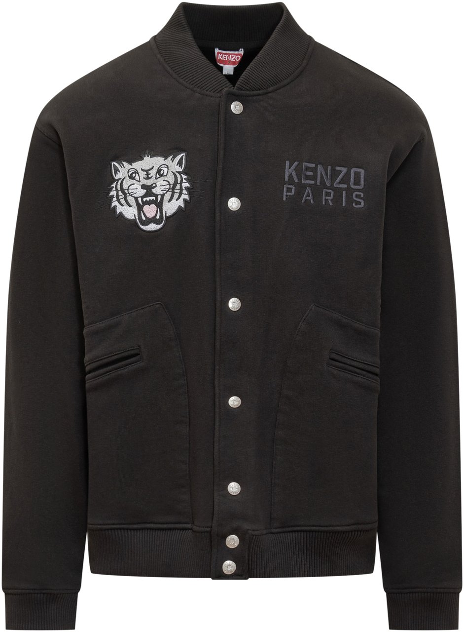 Kenzo Bomber con Ricamo Zwart