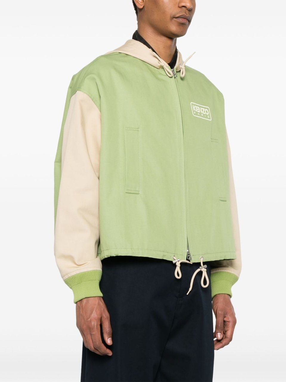 Kenzo Cropped Boxy Jacket Neutraal