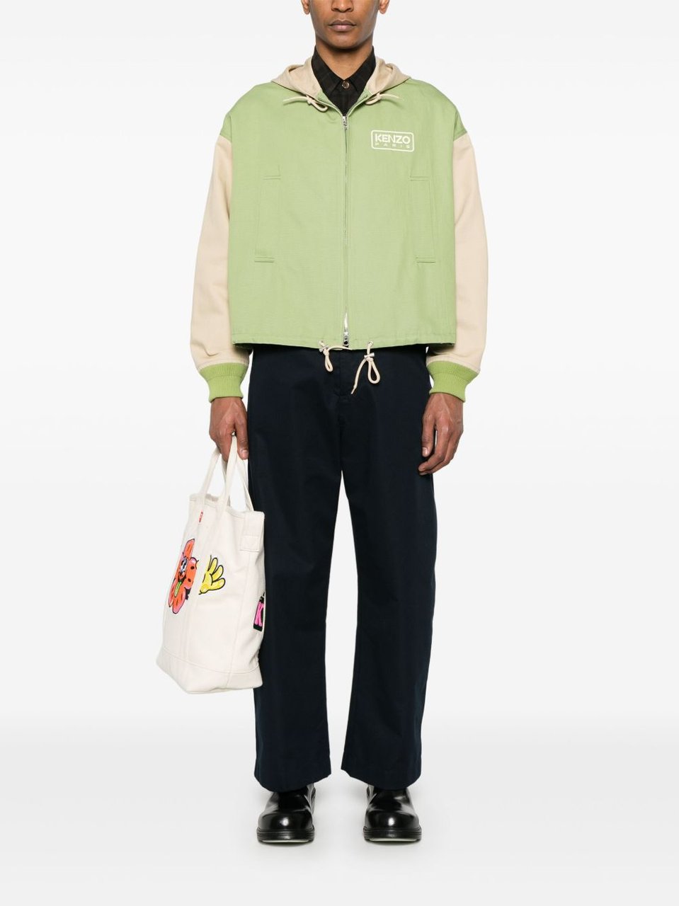 Kenzo Cropped Boxy Jacket Neutraal
