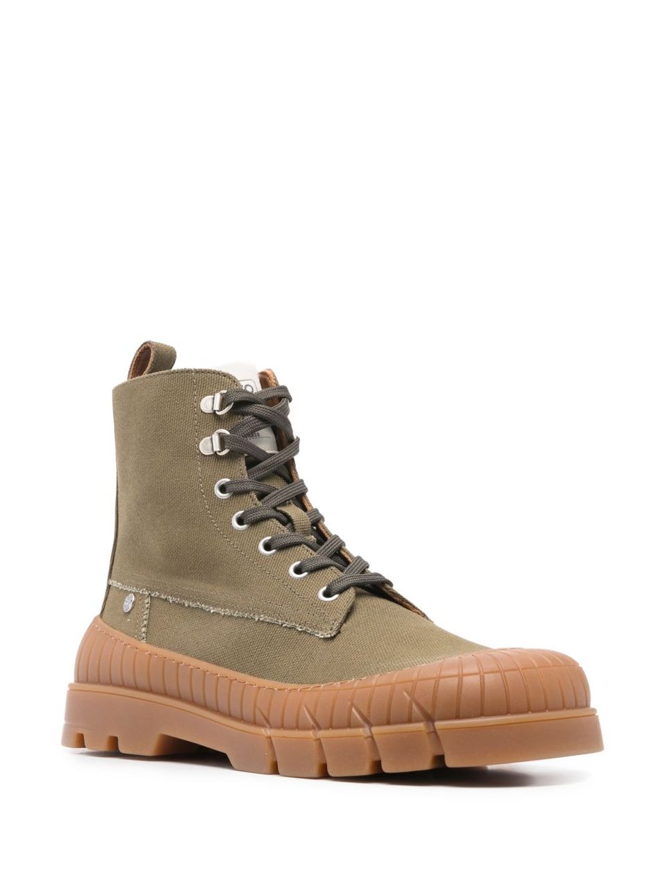 Kenzo Khaki Fabric Boots Bruin
