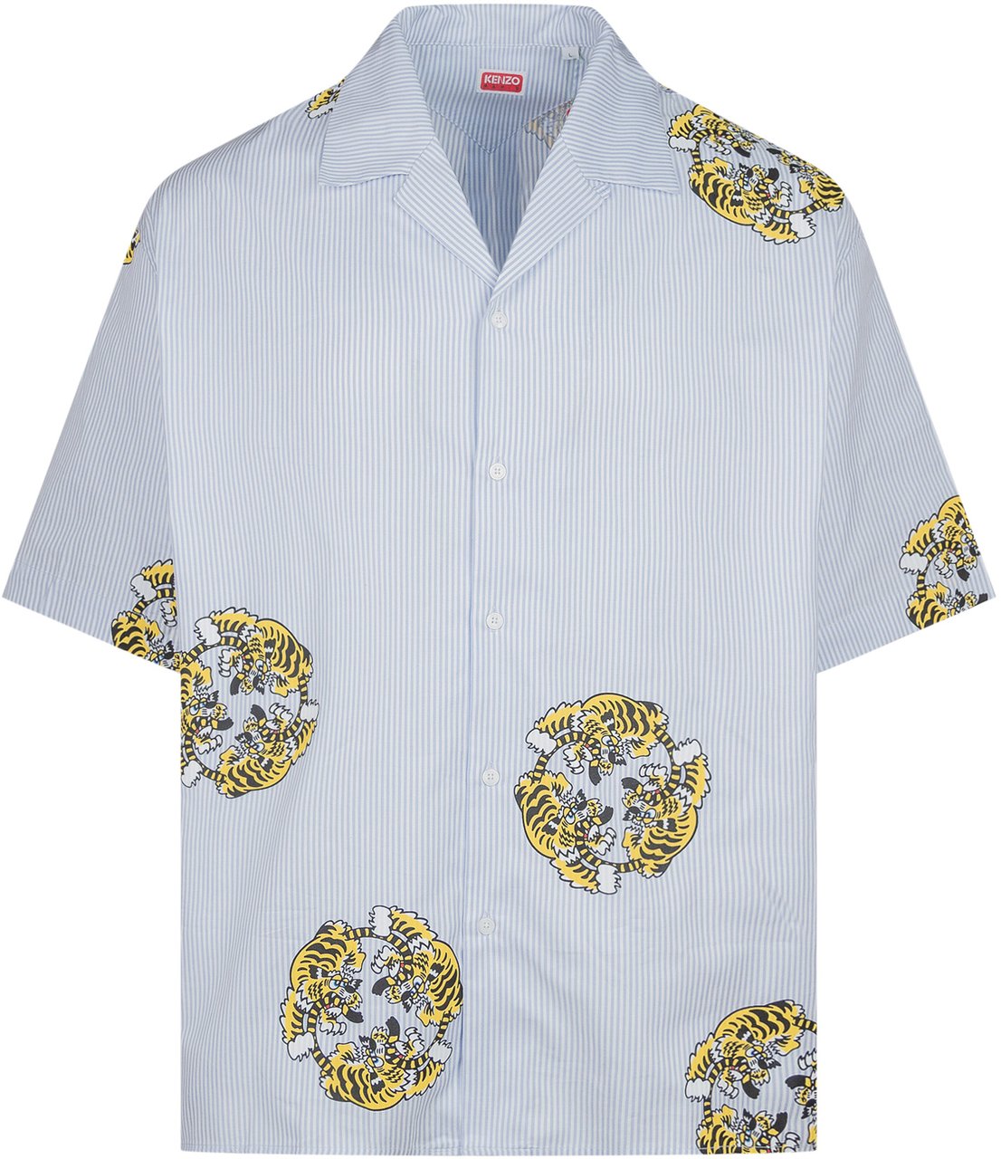 Kenzo Camicia Hawaiian Lichtblauw