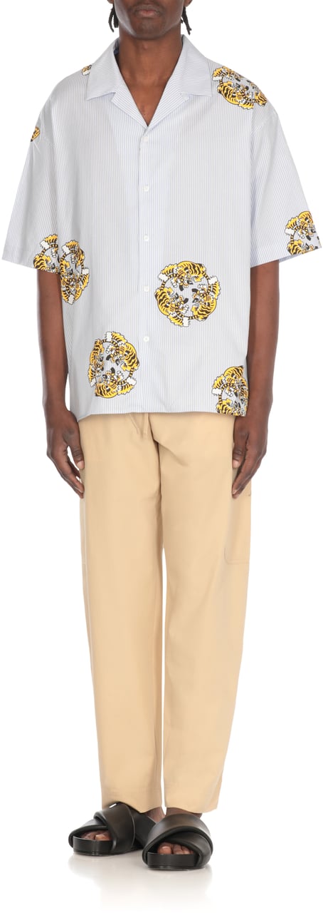 Kenzo Shirts Light Blue Blauw