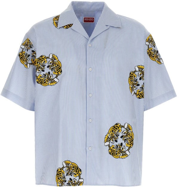 Kenzo Shirts Light Blue Blauw