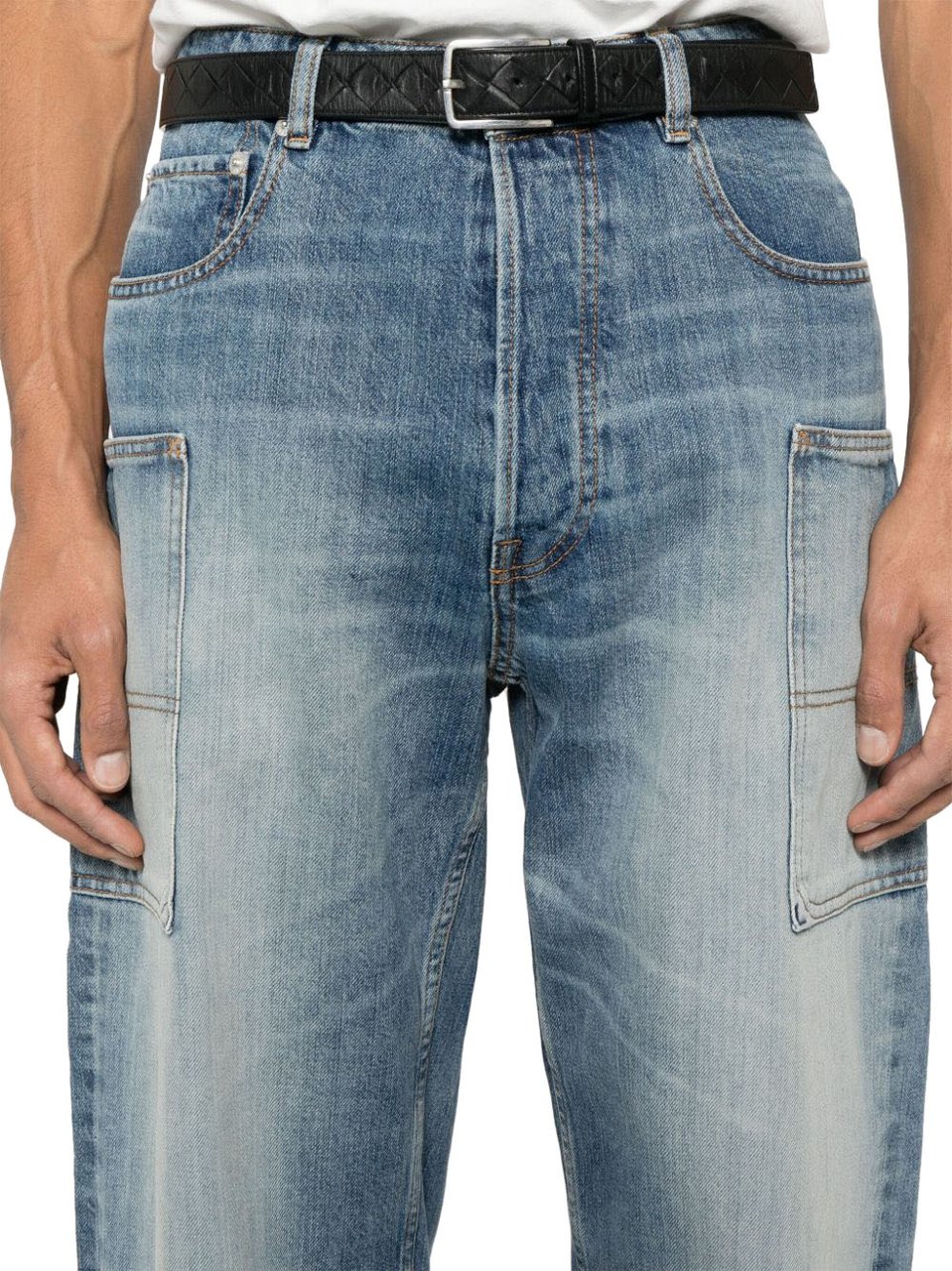 Kenzo Trousers Medium Stone Blue Blauw