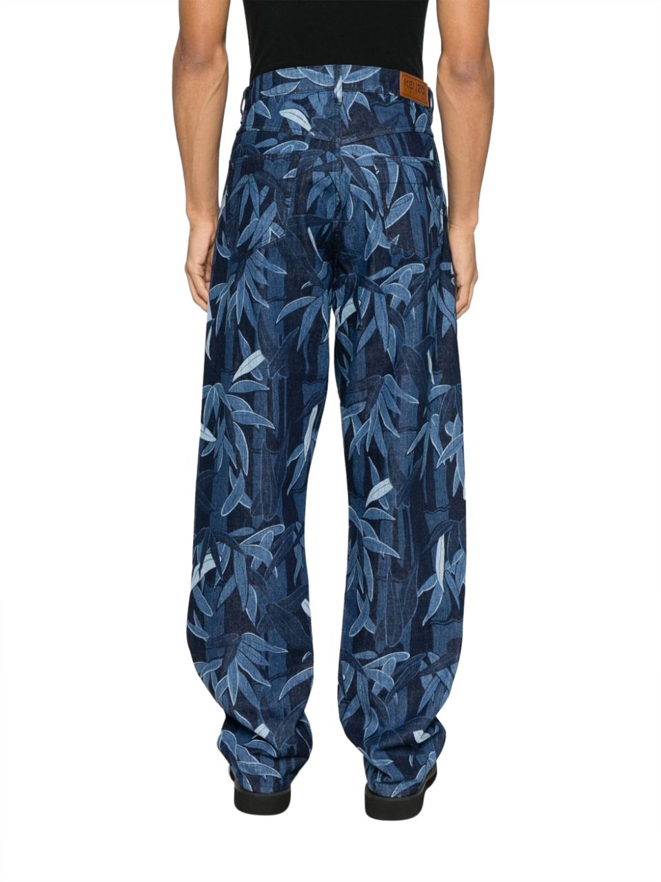 Kenzo Trousers Rinse Blue Denim Blauw