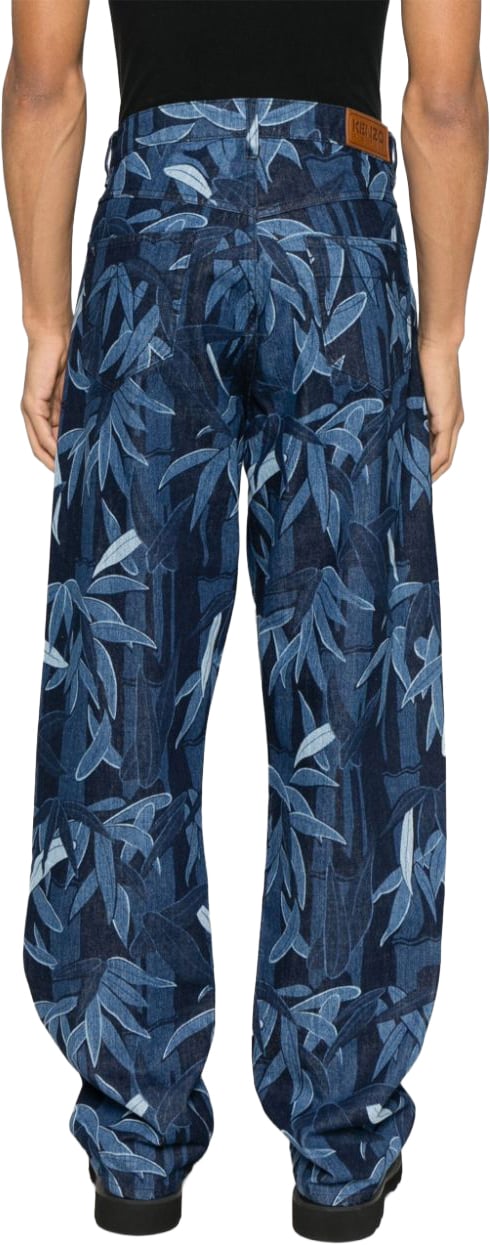 Kenzo Trousers Rinse Blue Denim Navy