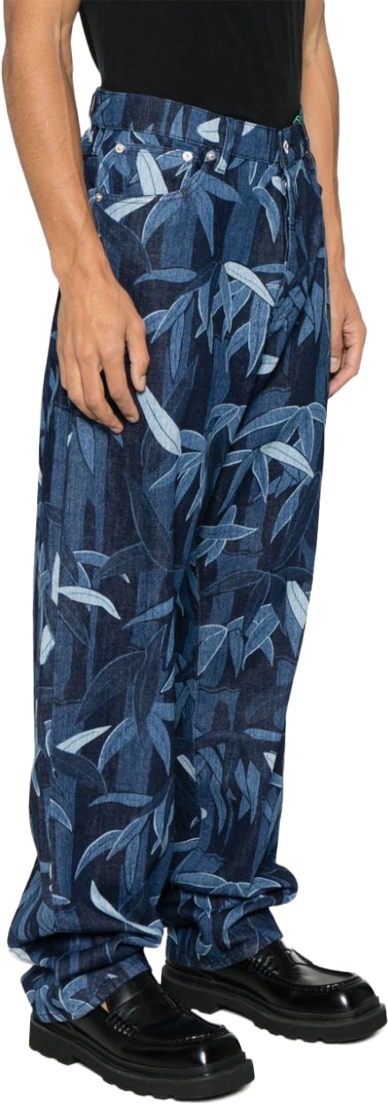 Kenzo Trousers Rinse Blue Denim Navy