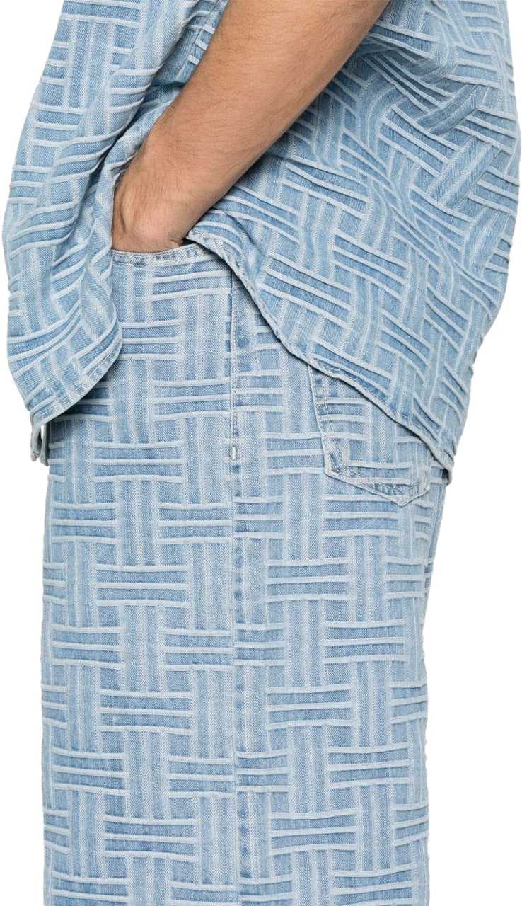 Kenzo Shorts Bleached Blue Blauw