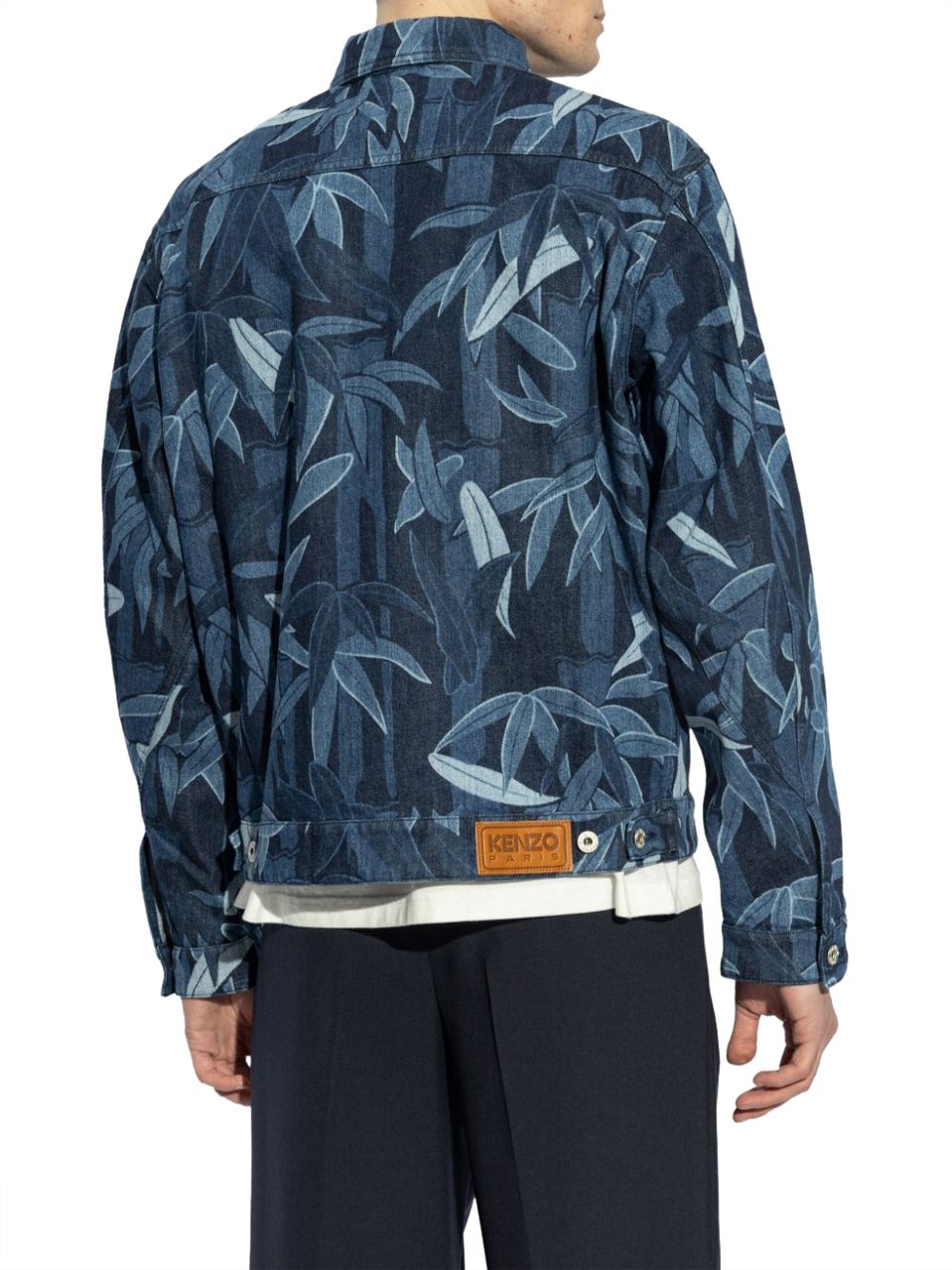 Kenzo Jackets Rinse Blue Denim Blauw