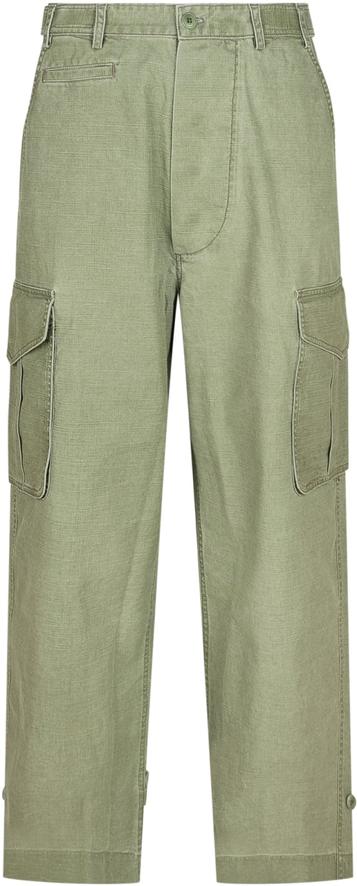 Kenzo Pantaloni Cargo Lime