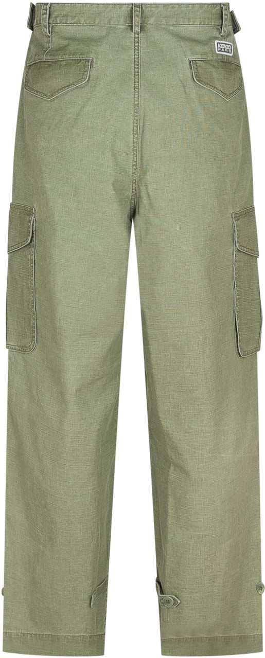 Kenzo Pantaloni Cargo Lime