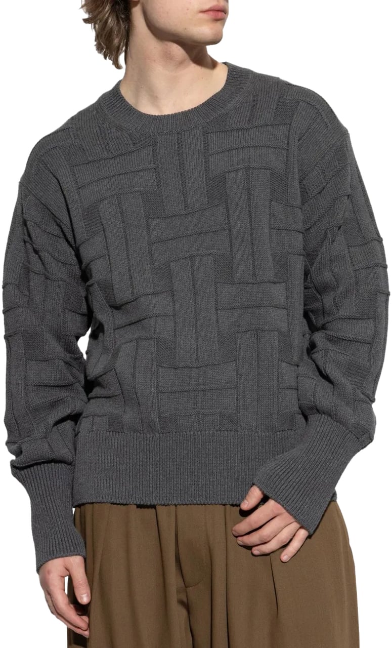 Kenzo pull en maille texturee Grijs
