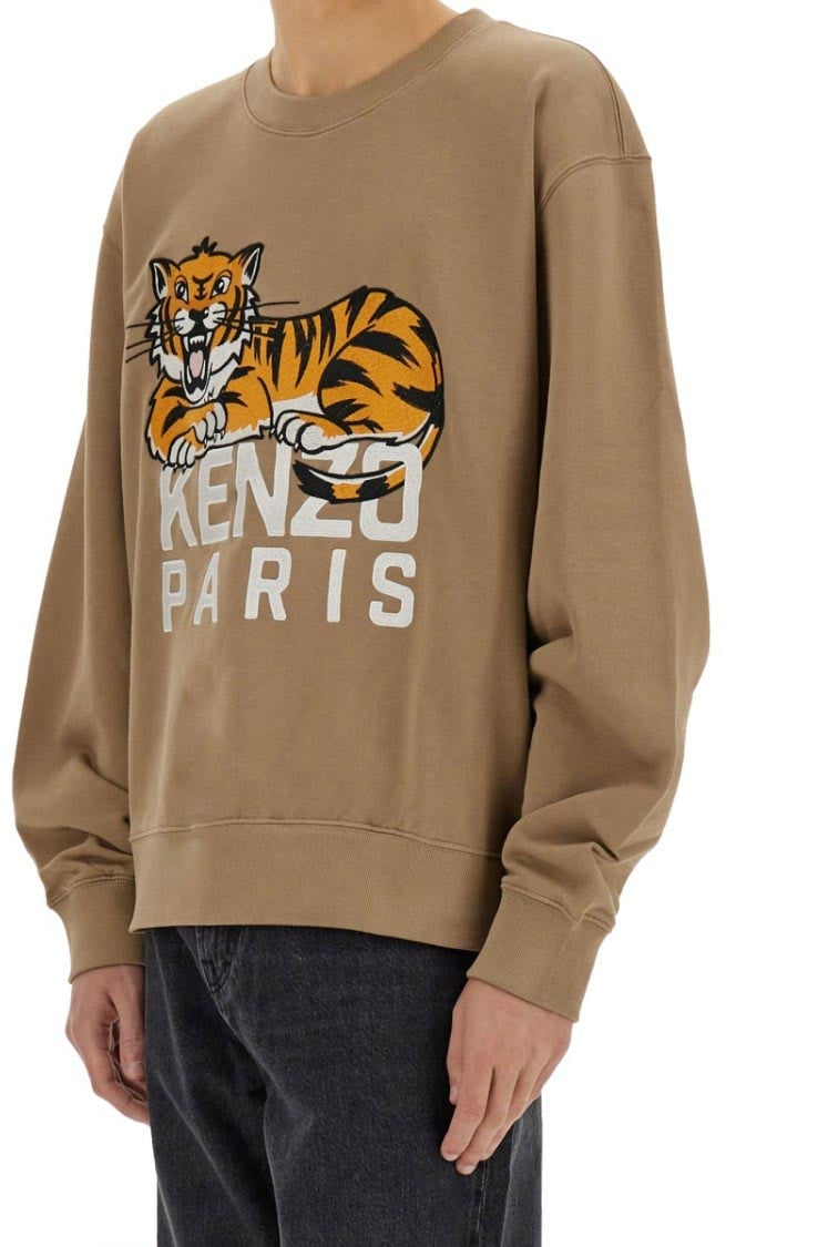 Kenzo "Happy Tiger" Sweatshirt Neutraal