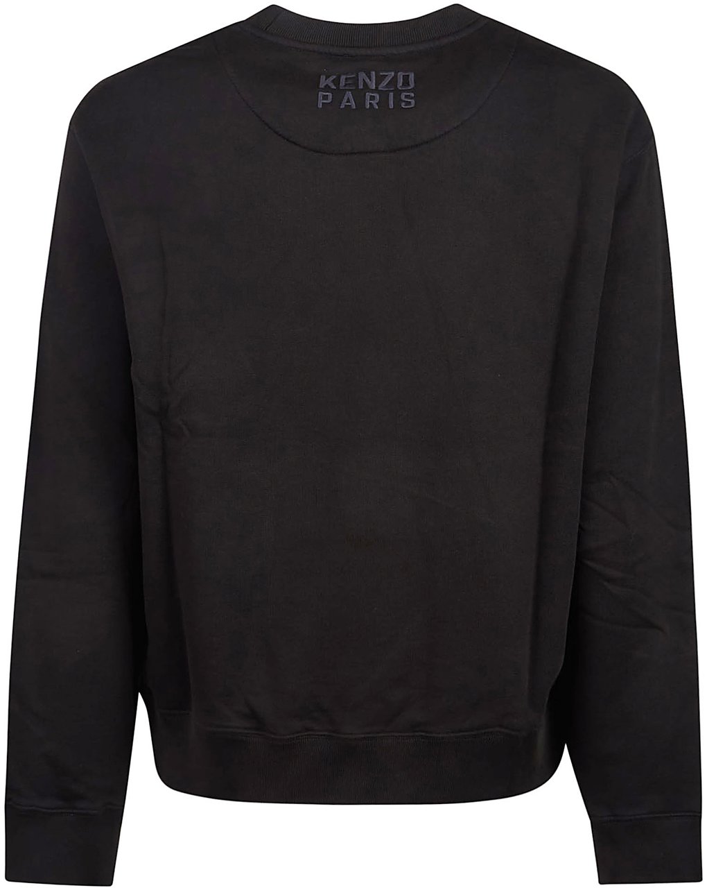 Kenzo Happy Tiger Embroidere Classic Sweatshirt Black Zwart