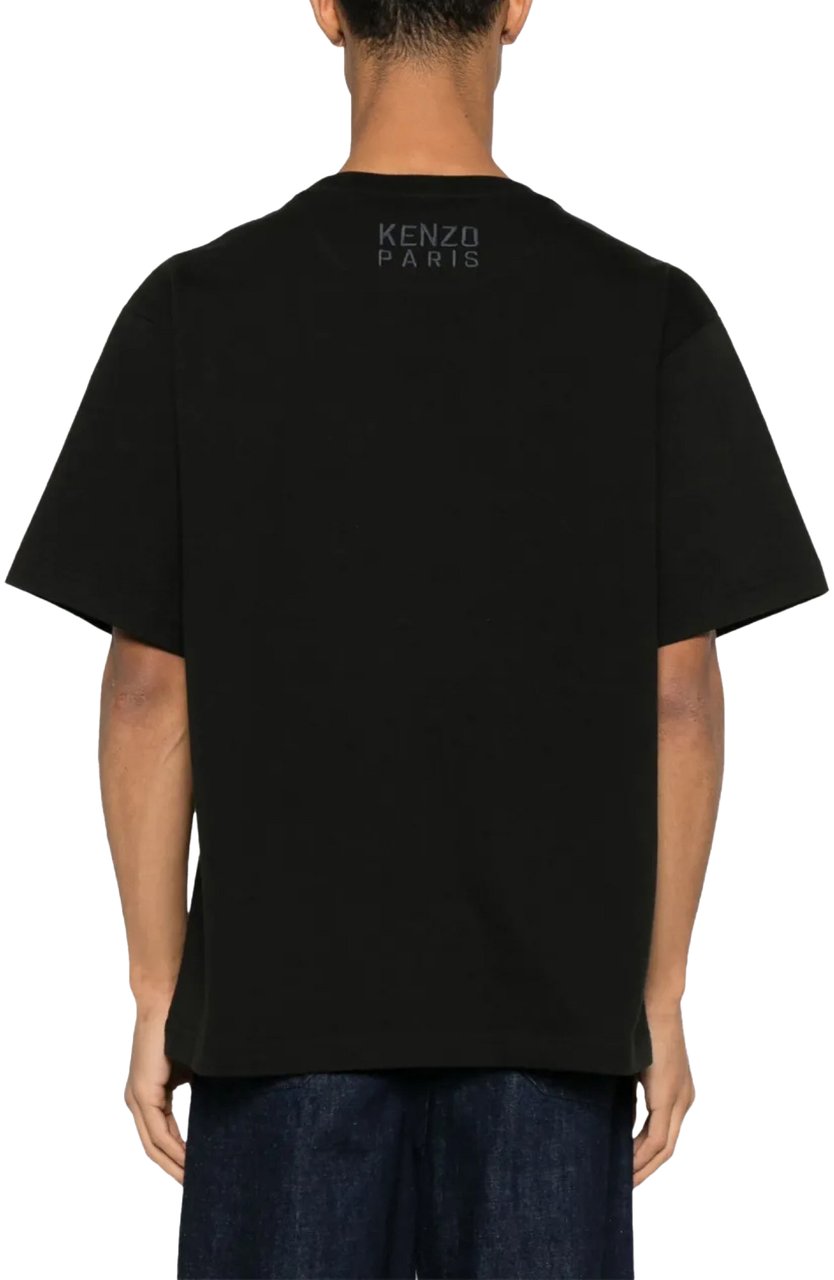 Kenzo Gots Happy Tiger Logo T-shirt Zwart