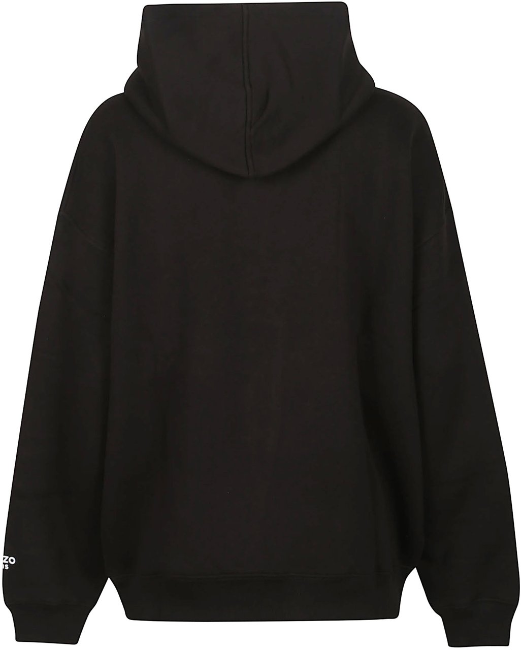 Kenzo Gots Oversized Whit Boke Sweatshirt Black Zwart