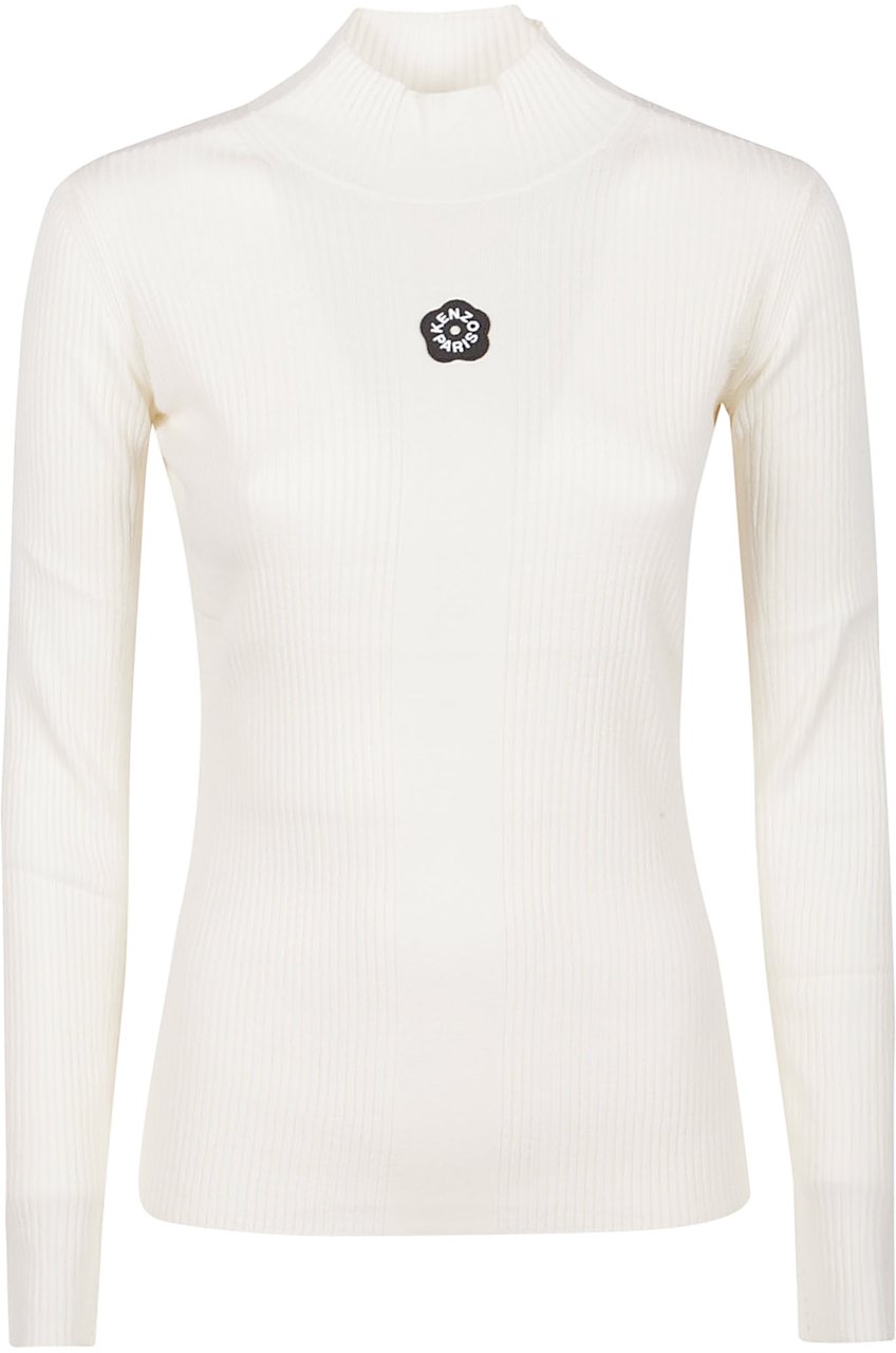 Kenzo Boke Flower 2.0 Long Sleeve Top White Wit