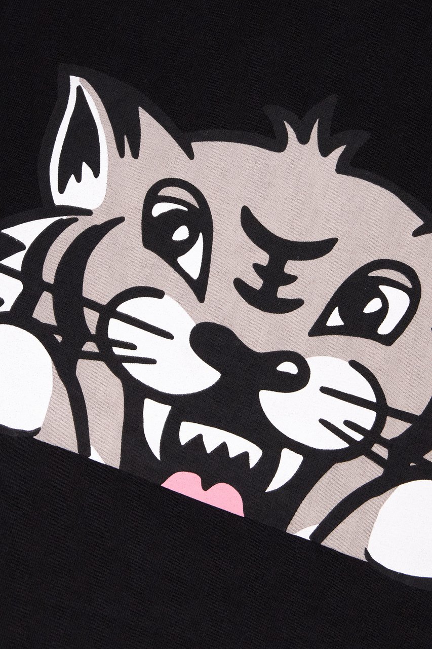 Kenzo Kenzo Black cotton t-shirt Zwart