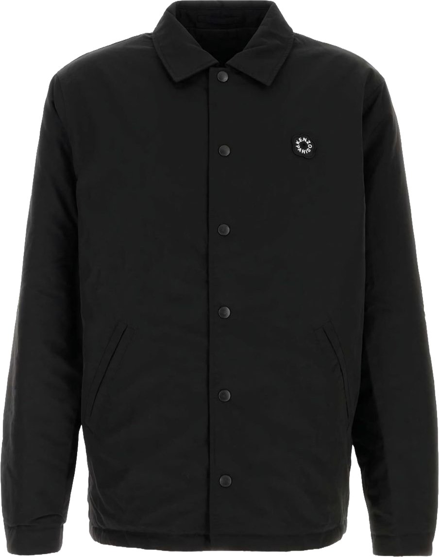 Kenzo Reversible Black Nylon Jacket Zwart