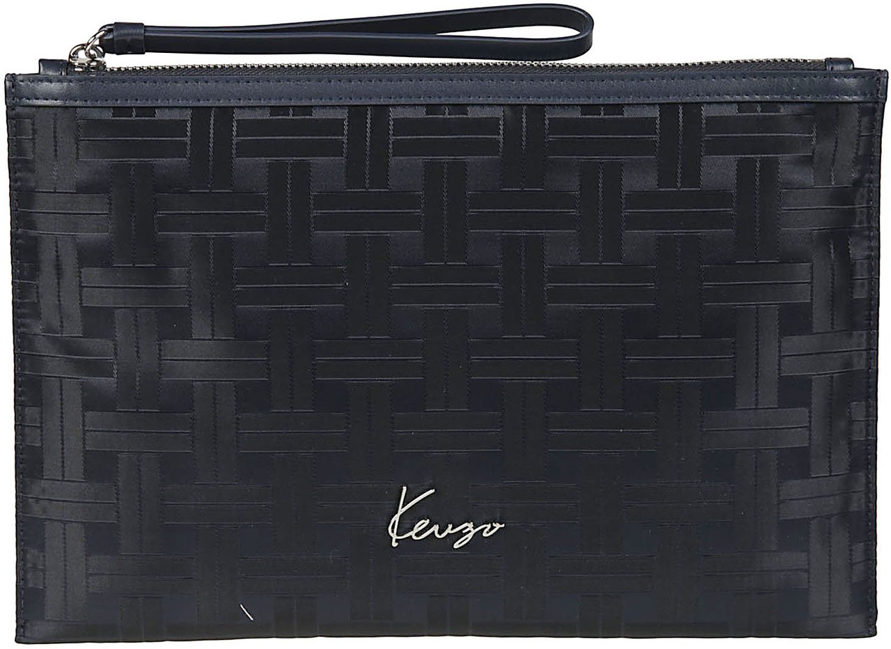 Kenzo Mura Large Pochette Blue Blauw