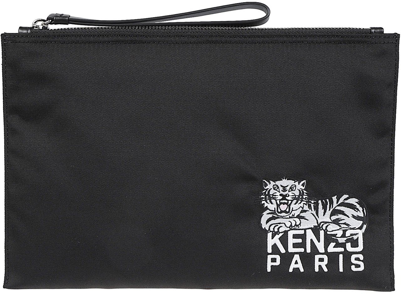 Kenzo Kenzo Happy Tiger Large Pochette Black Zwart