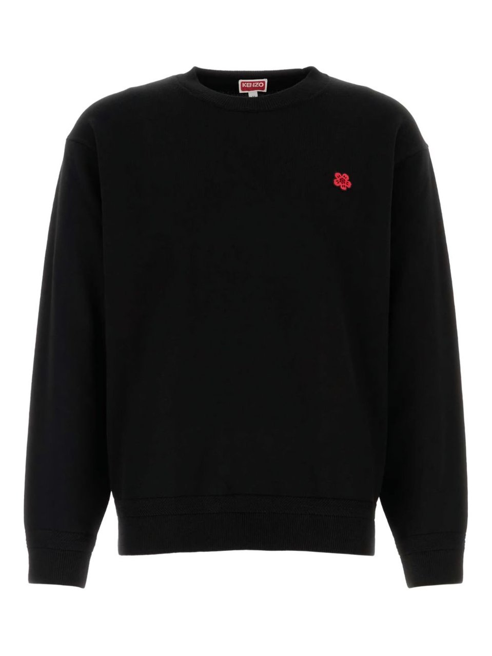 Kenzo Ribbed Black Sweatshirt Zwart