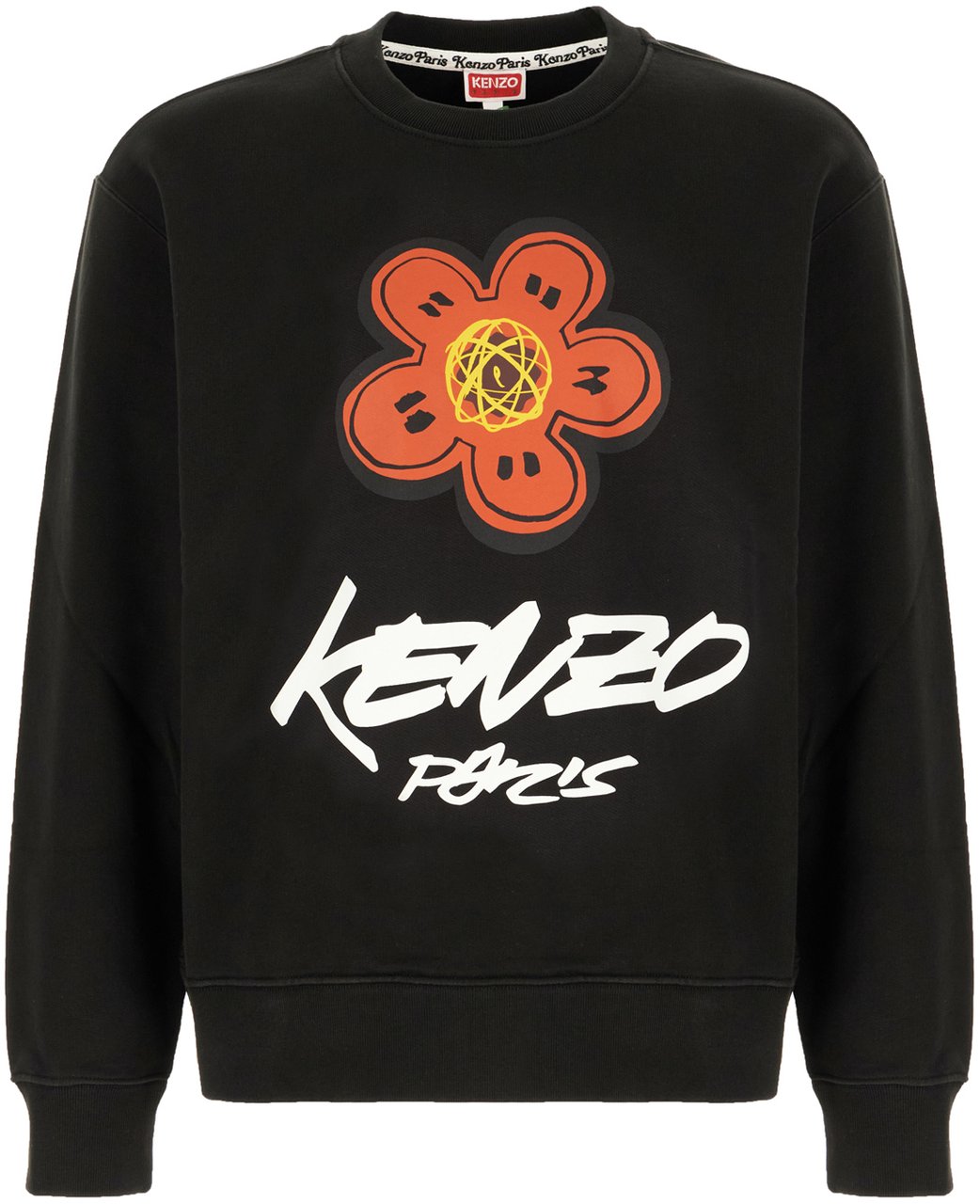 Kenzo Slate cotton sweatshirt Zwart