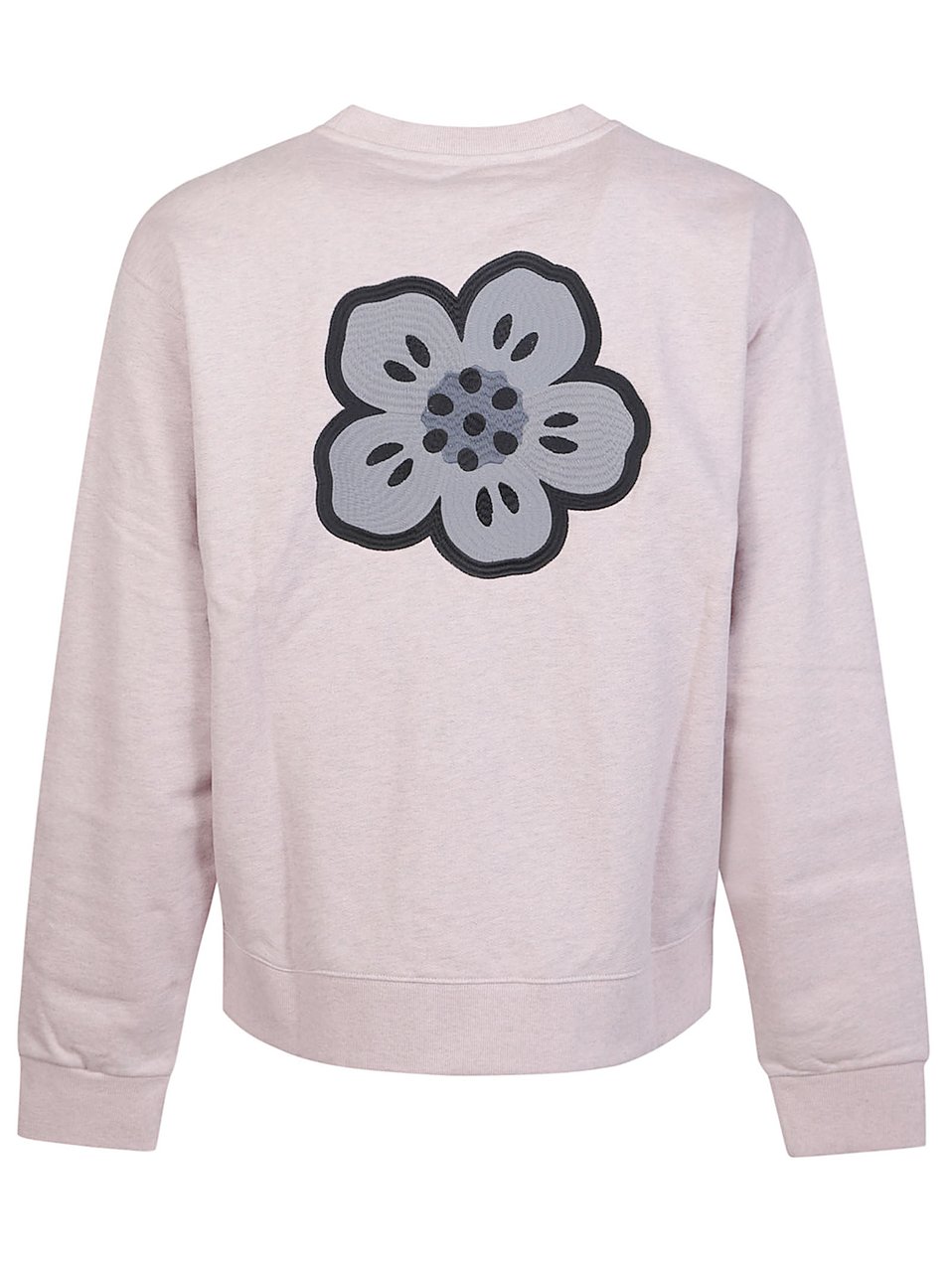 Kenzo Gots Boke Flower Embroidered Classic Sweatshirt Pink & Purple Roze