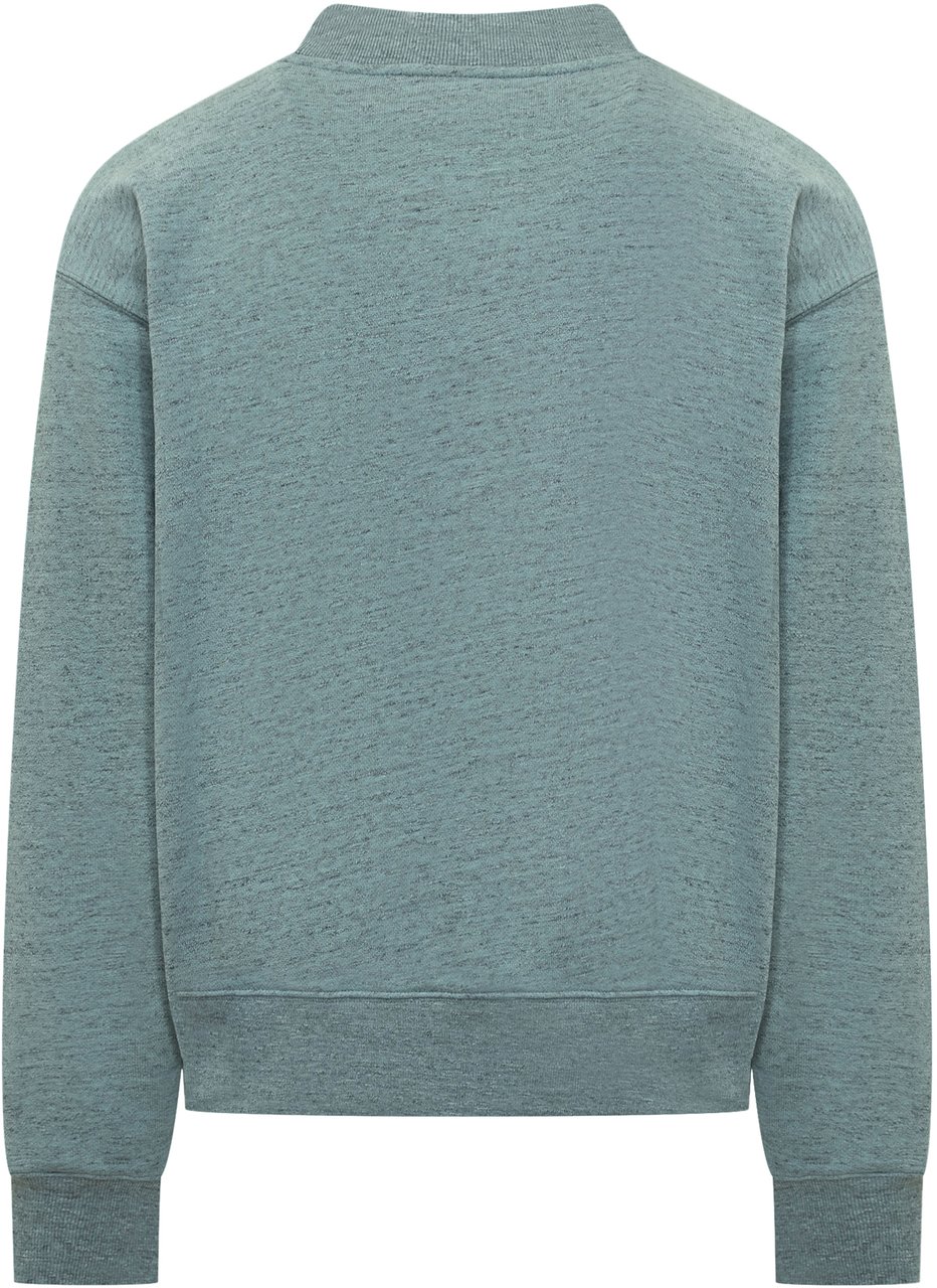Kenzo Felpa in Cotone con Logo Ricamato Blauw