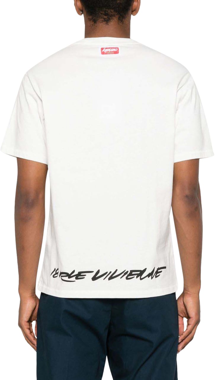 Kenzo T-Shirts And Polos Blanc Casse Beige