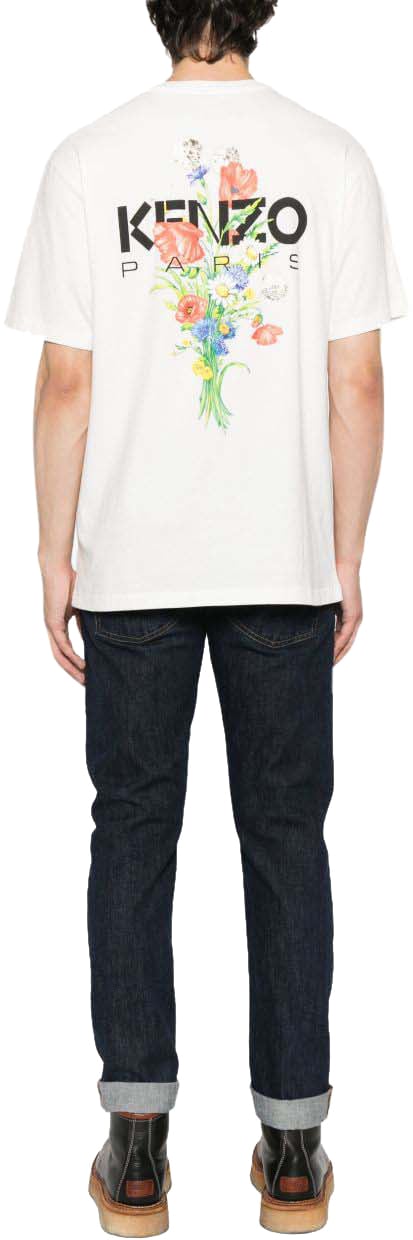 Kenzo T-Shirts And Polos Blanc Casse Beige
