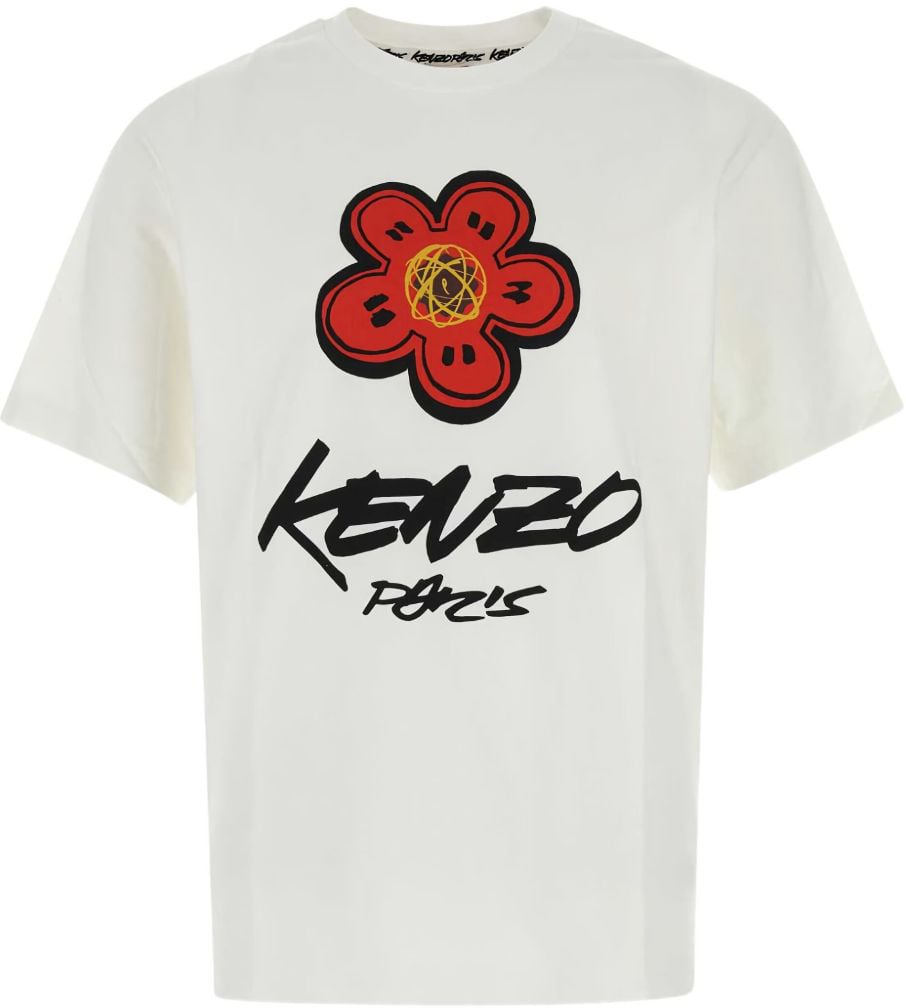 Kenzo T-Shirts And Polos Blanc Casse Beige