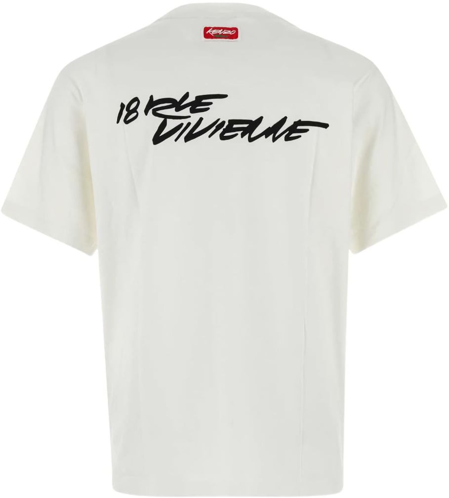 Kenzo T-Shirts And Polos Blanc Casse Beige