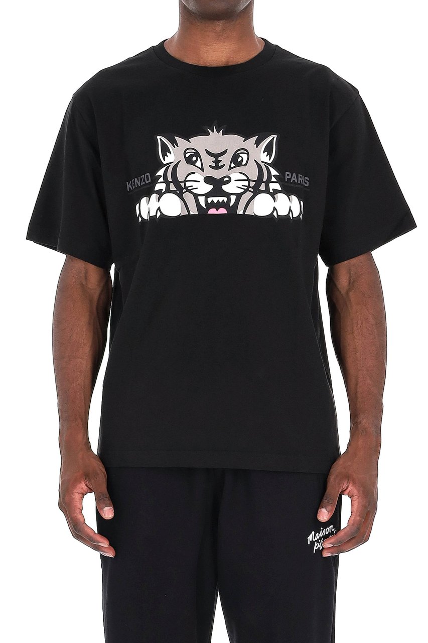Kenzo Hap Tiger Over Fit T-Shirt Zwart