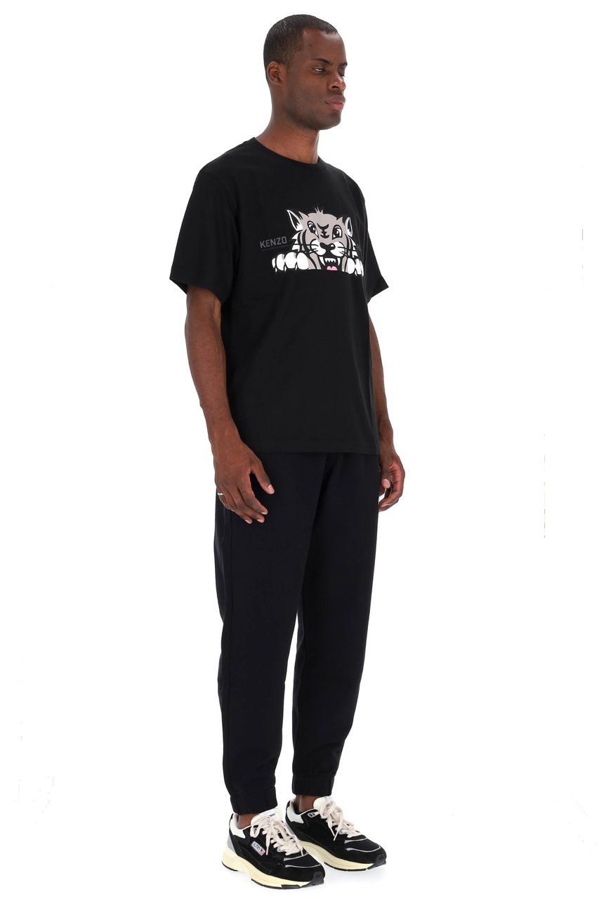 Kenzo Hap Tiger Over Fit T-Shirt Zwart