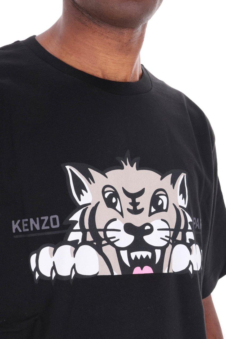 Kenzo Hap Tiger Over Fit T-Shirt Zwart