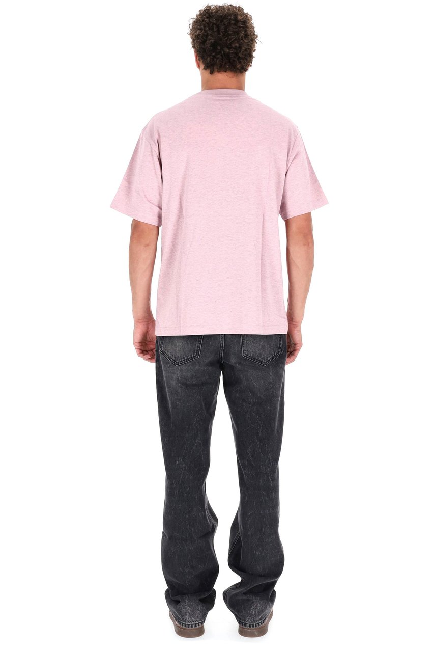 Kenzo Boke Flower Embroidered Cotton T-Shirt Paars