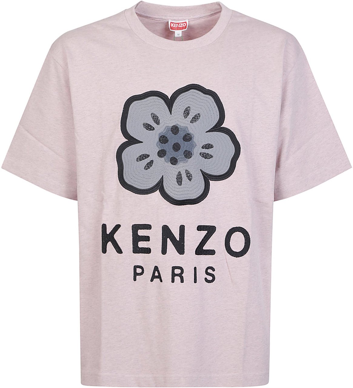 Kenzo Gots Boke Flower Embroidered Oversize T-shirt Pink & Purple Roze
