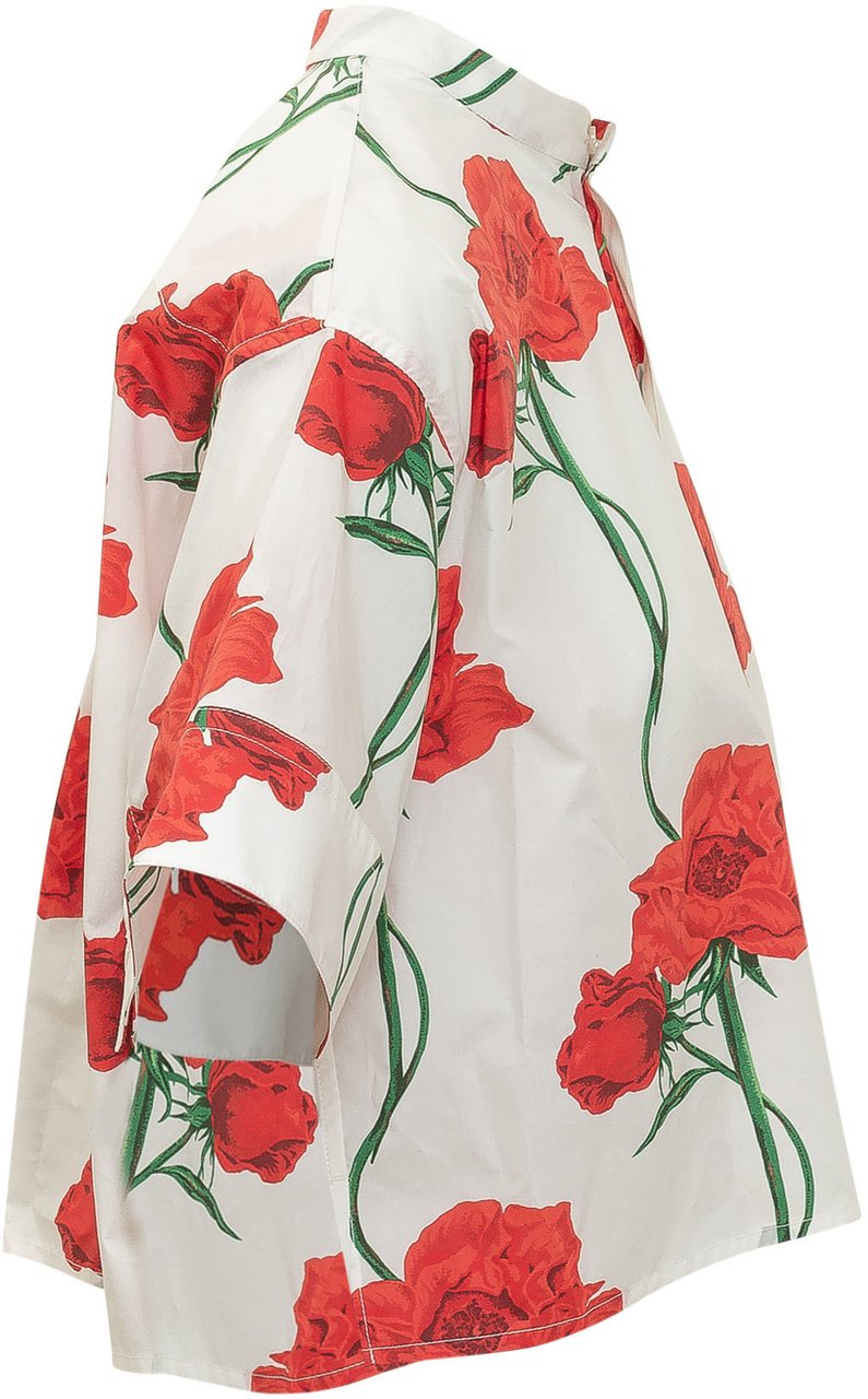 Kenzo Camicia con Stampa Floreale Wit