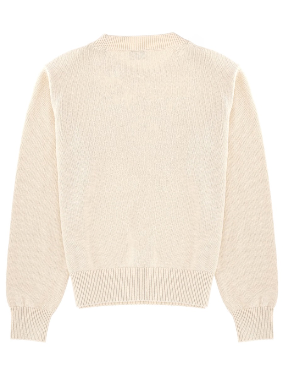 Kenzo Boke Heart Floral Knit Sweater Neutraal