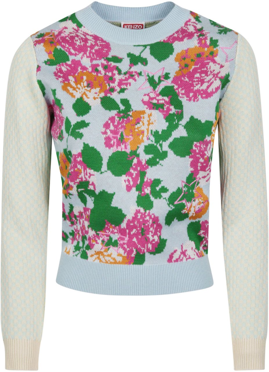 Kenzo Floral Embellished Sweater Multicolour Divers