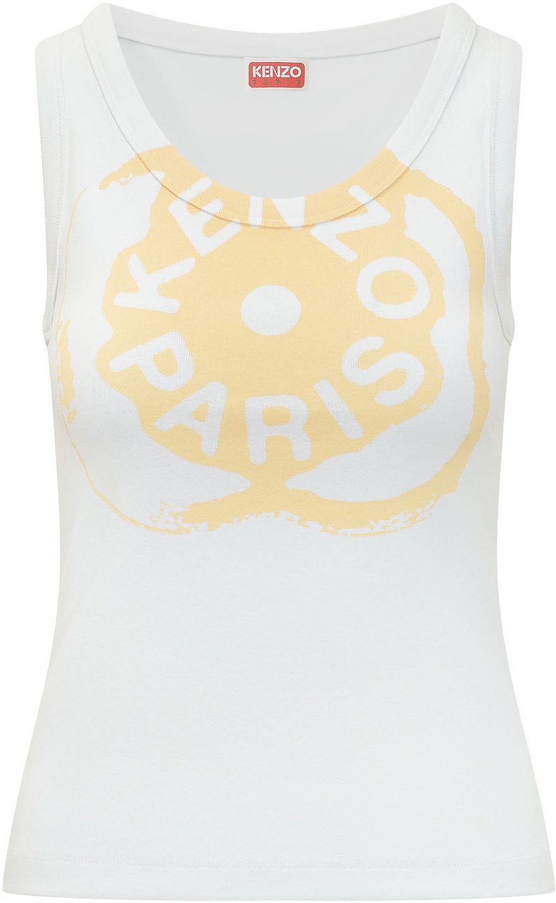 Kenzo Canotta con Stampa Frontale Wit