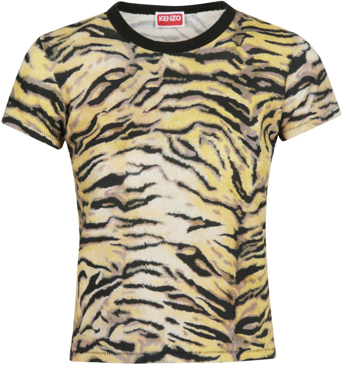 Kenzo Gots Tiger Classic T-shirt Yellow Geel