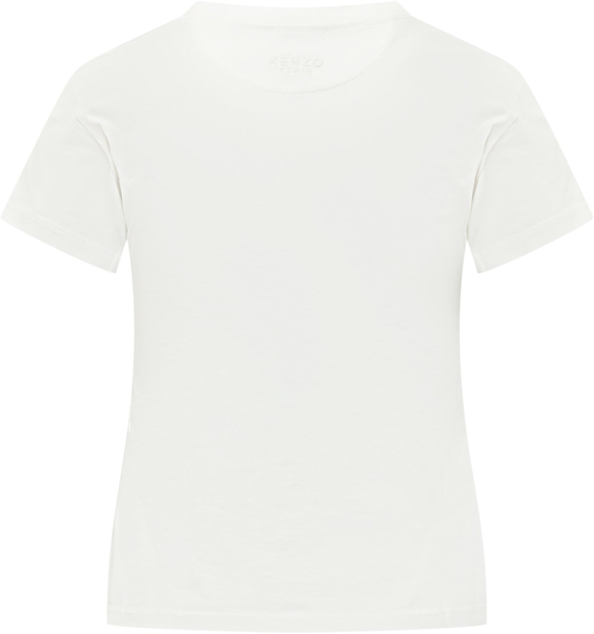 Kenzo T-Shirt Classica con Patch Testa di Tigre Wit