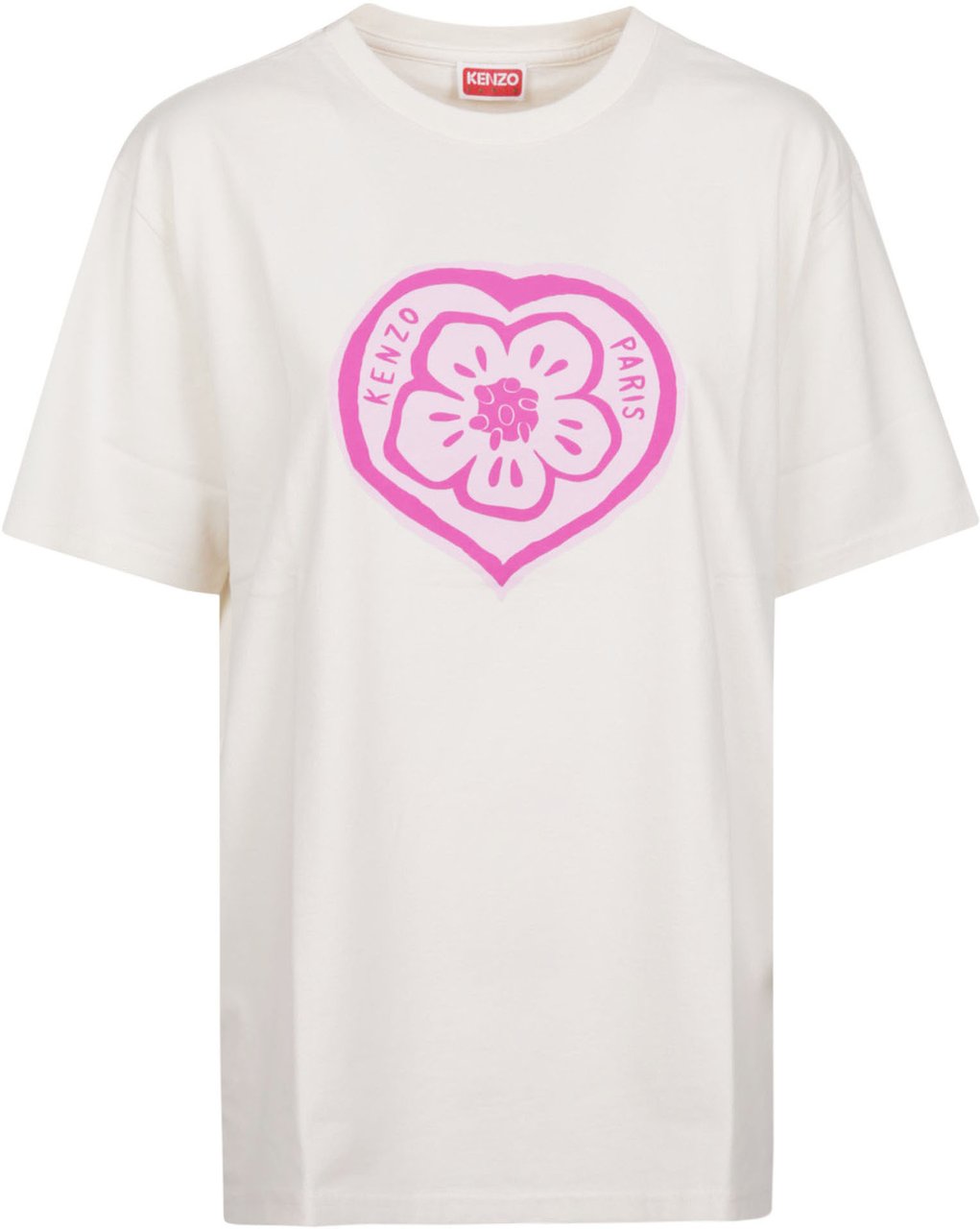 Kenzo Boke Heart Loose T-shirt Nude Beige