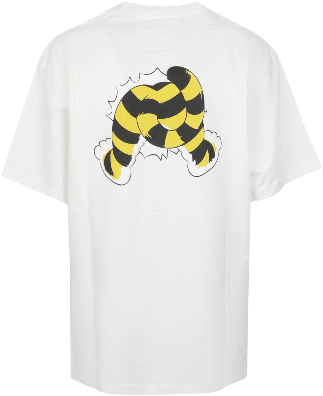 Kenzo Gots Wild Tiger Loose T-shirt White Wit