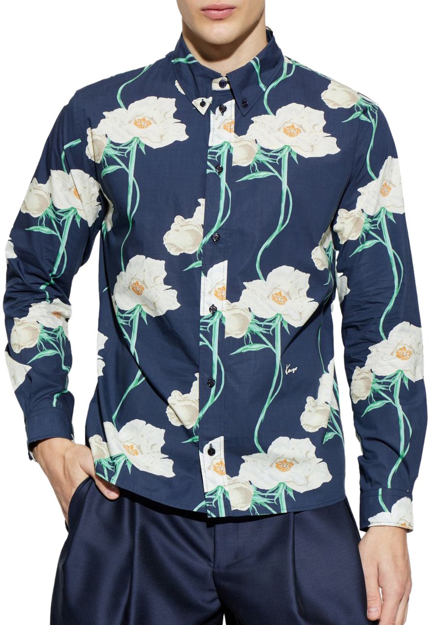 Kenzo Shirts Blue Blauw