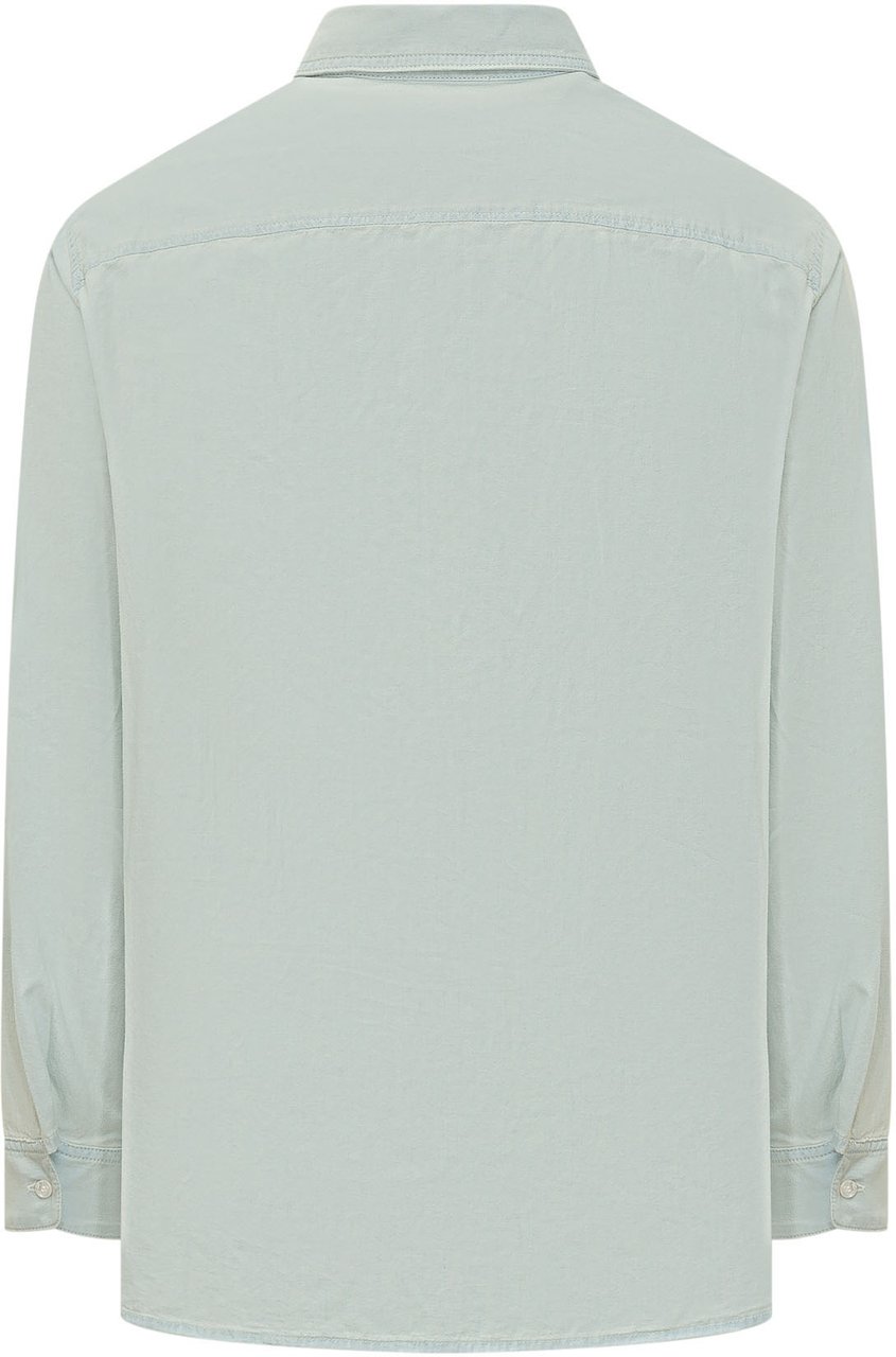 Kenzo Camicia con Tasche Applicate Lichtblauw