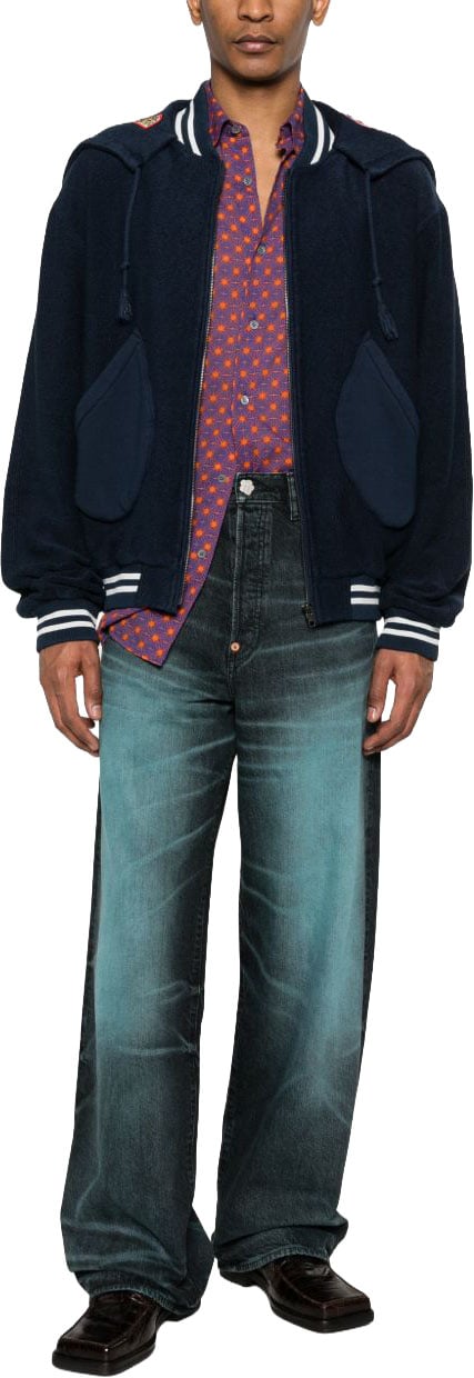 Kenzo Trousers Glacier Navy